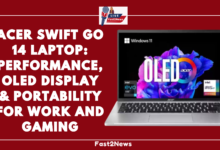 Acer Swift Go 14 OLED Laptop with Intel EVO and iRIS Graphics