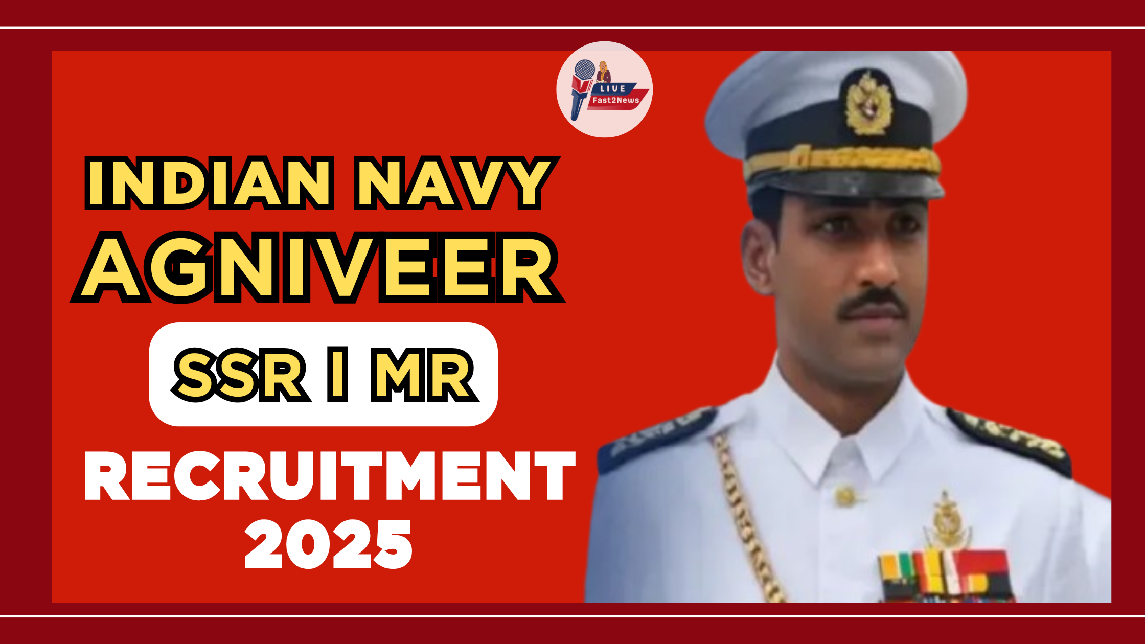 Indian Navy Agniveer SSR MR Recruitment 2025 – Apply Online for the latest vacancies.
