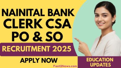 Nainital Bank Clerk CSA, PO & SO Recruitment 2025 Big Move अपडेट! PO, SO, Clerk पदों के लिए आवेदन शुरू, Apply Now!