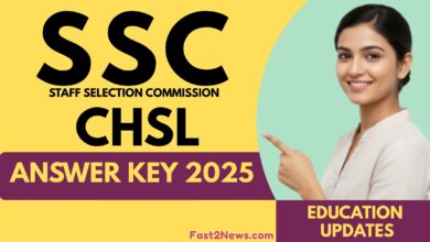 SSC CHSL Answer Key 2025 Big Update! CHSL (10+2) परीक्षा की उत्तर कुंजी जारी, Download करें और आपत्ति दर्ज करें।