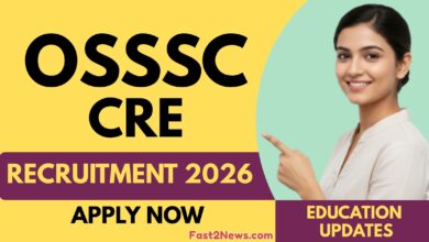 OSSSC CRE Recruitment 2026 के अंतर्गत RI, ARI और AMIN पदों की भर्ती के लिए जारी आधिकारिक अधिसूचना का पोस्टर।