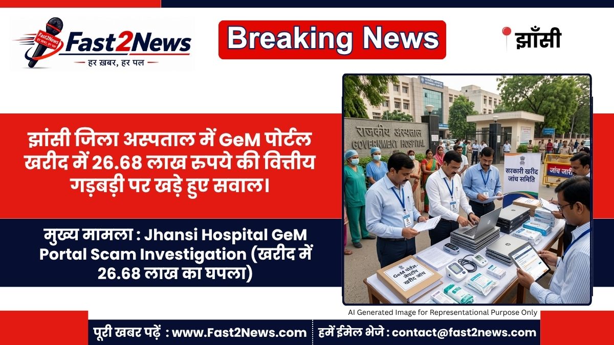 Jhansi Hospital GeM Scam Investigation Report CMS Dr RK Saxena
