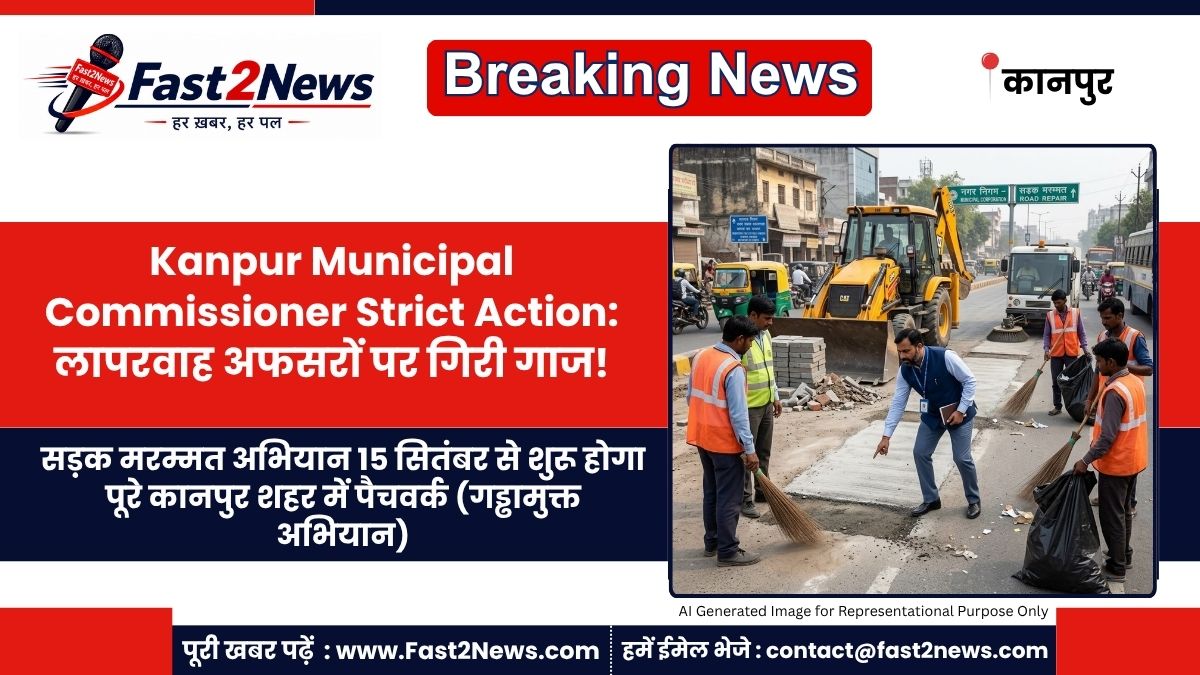 Kanpur Municipal Commissioner Strict Action Arpit Upadhyay Inspection