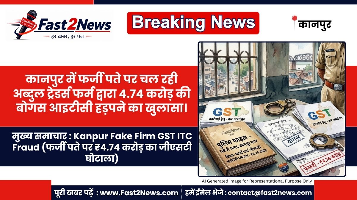 Kanpur Fake Firm GST ITC Fraud Abdul Traders Chakeri Police FIR